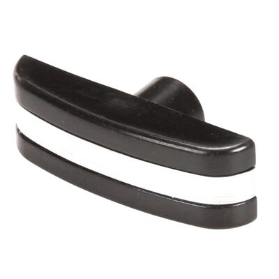 Rankin Delux RDLR-12 Knob W/Chrome Strip Black Pastic 2-1/4" X 3/4"
