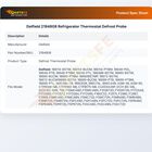 Delfield 2194808 Refrigerator Thermostat Defrost Probe