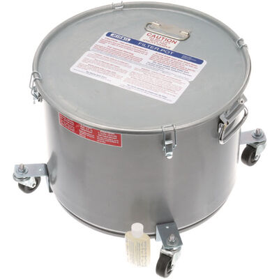 Miroil 02066 Oil Filter Pot/Lid-With/Casters