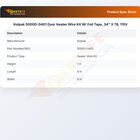 Kolpak 50000-0401 Door Heater Wire Kit W/Foil Tape 34" X 78" 115V