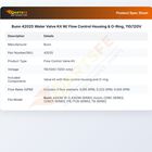 Bunn 42025 Water Valve Kit W/ Flow Control Housing & O-Ring, 110/120V