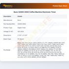 Bunn 32400-0002 Coffee Machine Electronic Timer