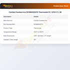 Carlisle Foodservice DX186000070 Thermostat G1 3/16" X 11 36"