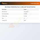 Alto-Shaam FA34524 Box Fan, 3", 230V, with Thermal Protection