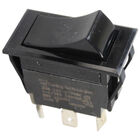 Carter Hoffmann TIGM721-6S-BL-WBL-XSB Rocker Switch W/ 6x1/4" Tab Terminals, ON/OFF/ON