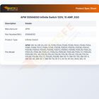 APW 55564EGO Infinite Switch 15A 120V