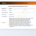 Garland 4531547 Oven Broiler Burner 21-3/4"