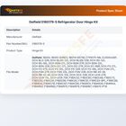 Delfield 0160179-S Refrigerator Door Hinge Kit