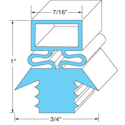 Traulsen 27565 Door Gasket 23-1/2" X 29-1/2"
