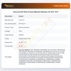 Cres Cor 811-022-K Hot Cabinet Element 14-3/4" X 6"