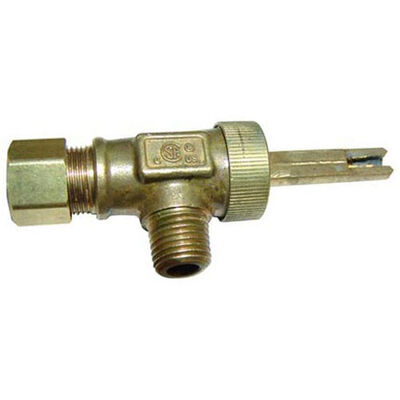 Garland CKG01410-1 Range Left Stem Burner Valve, Off/High/Low, 1/4" MPT x 7/16" CC