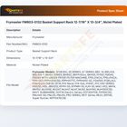 Frymaster FM803-0132 Fryer Basket Support Rack Nickel Plated 12-7/16" X 13-3/4"