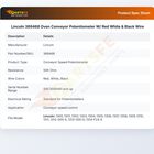Lincoln 369468 Oven Conveyor Potentiometer W/ Red White & Black Wire
