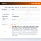 Hobart 13933 Flame Switch 36" Capillary Tube 3/16" DIA X 2" Blub