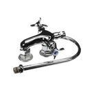T&S Brass B-0316 Wall Mount Vertical Mixing Faucet Assembly W/Swivel Gooseneck