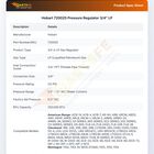 Hobart 720025 Pressure Regulator 3/4" LP