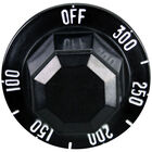 Duke TA-24 Food Warmer Thermostat Knob 2" DIA Black Off-300-100