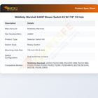 Middleby Marshall 44697 Blower Switch Kit W/7/8" Fit Hole
