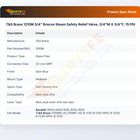 T&S Brass 1210M Steam Safety Relief Valve 3/4" M X 3/4" F 3/4" 15 PSI Bronze