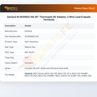 Garland GL1935802-NS Thermopile W/Adaptor 2 Wire Lead & Spade Terminals 36"