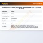 Garland 1814901 18" Heavy Duty Coaxial Thermocouple W/ 11/32"-32 Threads, 20-30 MV