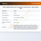 Hobart 346358-00001 Convection Oven High Limit Thermostat Disc Type