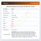 TRUE E174A Refrigerator  Door Gasket, 3/8" MAG, 1/8" X 54 1/8"