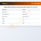 Kolpak 30076-1076 Door Heater Wire Kit W/Foil Tape 34" X 78" 115V