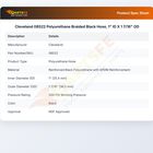 Cleveland 08522 Polyurethane Braided Black Hose, 1" ID X 1 7/16" OD