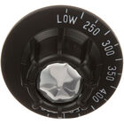 Hobart 15059 Flat Down Thermostat Knob For Oven Dial, 2-1/2" DIA, LOW-250-500F, Mount .290", Position Flat at 260F