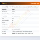 Dormont A125 Quick Disconnect Assembly W/Thermal Shutoff 1-1/4" FPT