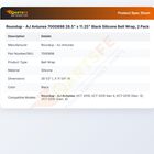 Roundup - AJ Antunes 7000898 Wavy Silicone Belt 2-Pack Black