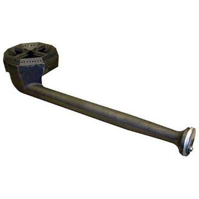 Garland GL3019000 Rear Long Burner Assembly W/ Air Shutter & Single Slot, 5-3/4" Hex Head, 2-1/8" Burner DIA, 6.25" DIA Head, 7/16" Orifice Hole