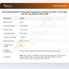 Bunn 03024.0005 KP Thermostat Temperature Controller W/ 5/16" x 4 1/2" Bulb and 30" Cap, Bracket, Wire Leads
