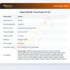 Hobart 354319-1 Temp Probe 1/4"X4"