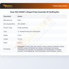 Dean 106-5419SP L Shaped Probe Assembly W/ Stuffing Box
