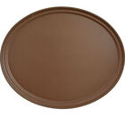 Cambro 2700CT-138 Tan Oval Tray , 22 X 26-7/8"