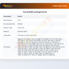 True 913390 Lid Hinge Pin Kit
