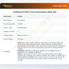 Southbend 1177361 Combi Oven Terminal Block 3-Pole 85A 600V
