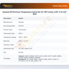 Garland 1017514 Oven Temperature Control W/ 1/2" NPT In/Out, 3/16" X 14-3/4" Blub