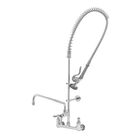 T&S Brass B-0133-ADF14-B Easy Install Pre-Rinse Spring Action Wall Mount 8"