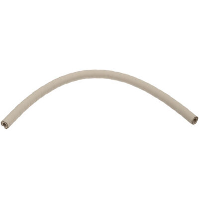 Cleveland 08504 1/2" White Braided Silicone Steam Hose, 1/2" ID x 15/16" OD