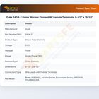 Duke 2404-2 Dome Warmer Element W/ Female Terminals, 8-1/2" x 16-1/2"