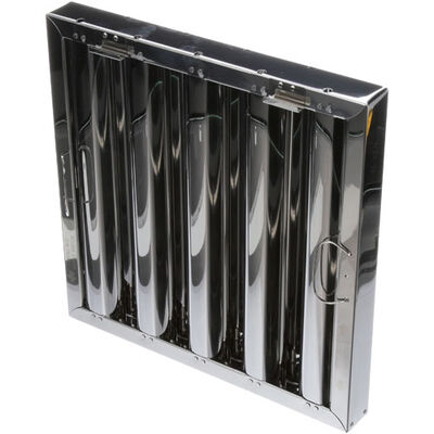 Component Hardware Group FR51-1616H Hoold Filter, Type6, 16 X 16 X 2;1616HRSS, Stainless Steel, BTM Bracket