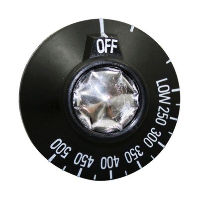 Vulcan Hart 00-499678-00001 Range Knob Black Off-Low-250&deg;F-500&deg;F