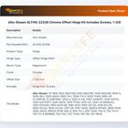 Alto-Shaam ALTHG-22338 Door Hinge Kit W/Screws Chrome 1-3/8" Offset