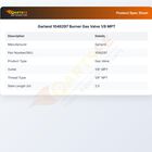 Garland 1046297 Burner Gas Valve 1/8 MPT