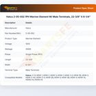 Hatco 2-05-052 1PH Warmer Element W/ Male Terminals, 22-3/8" X 6-1/4"