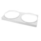 Master-Bilt 44-01139 2-Hole Can Holder White