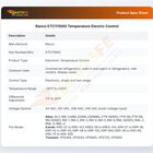 Ranco ETC111000 Temperature Electric Control